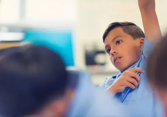 Student Raising Hand